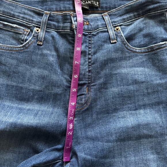 J. Crew Mercantile Jeans Women's Sz 28 Blue Skinny Ankle Distressed Grunge - Picture 9 of 14